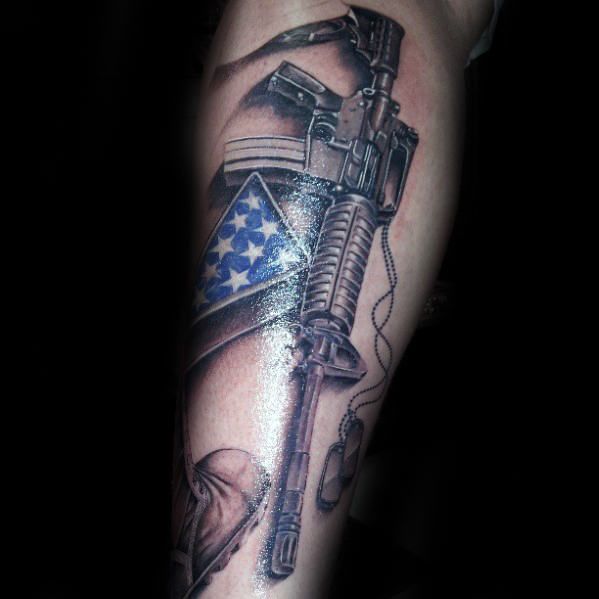 50 Fallen Soldier Tattoo Designs for Men