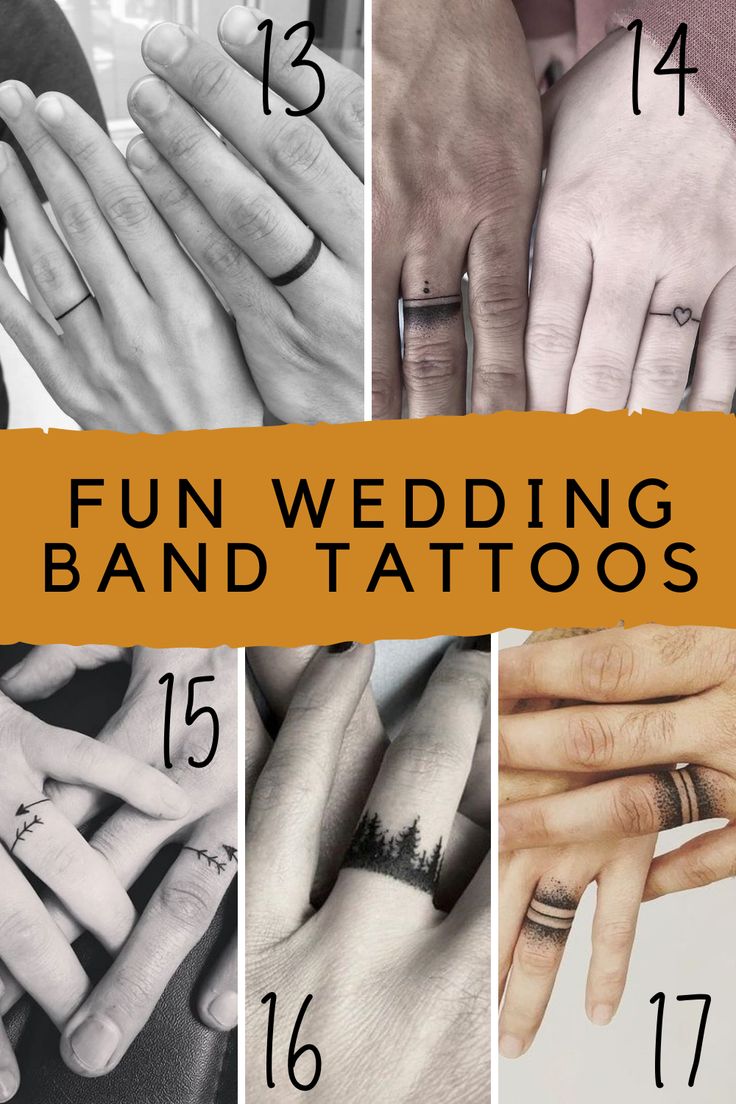 39 Wedding Band Tattoo Ideas (Instead Of A Ring!)