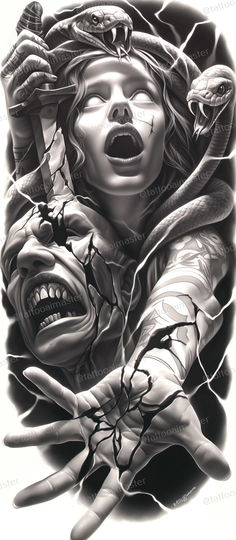 34 Scary tattoos ideas in 2025 | scary tattoos, horror tattoo, dark art  tattoo