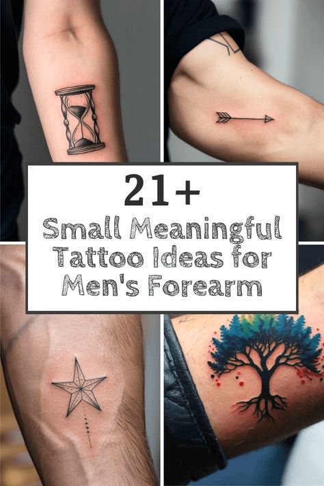 Small Masculine Tattoos for Men