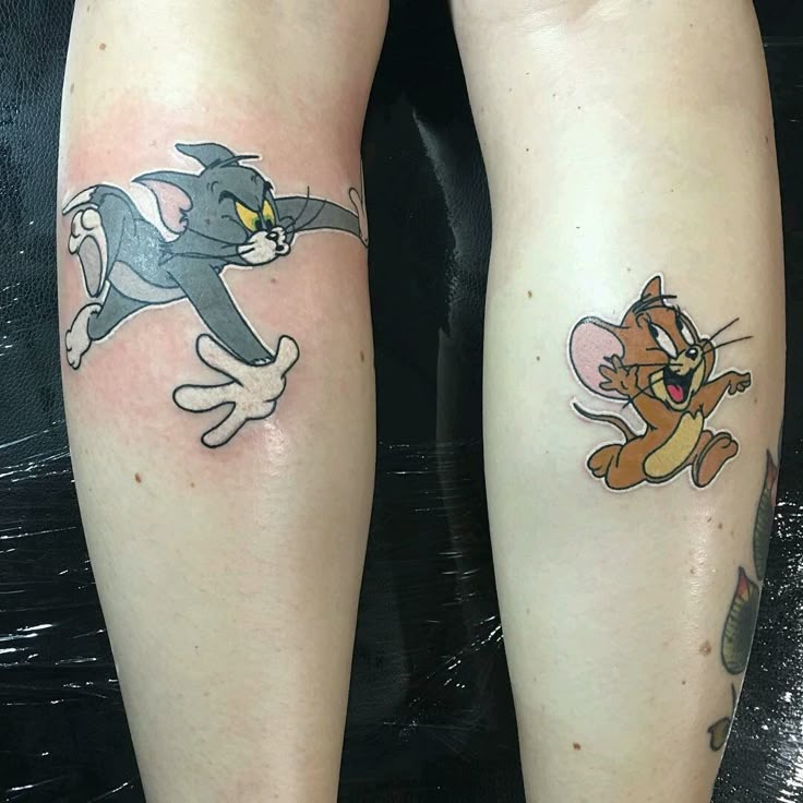 25+ Tom and Jerry Tattoo Ideas Check more at https://tattooidea.net/25-tom -and-jerry-tattoo-i...