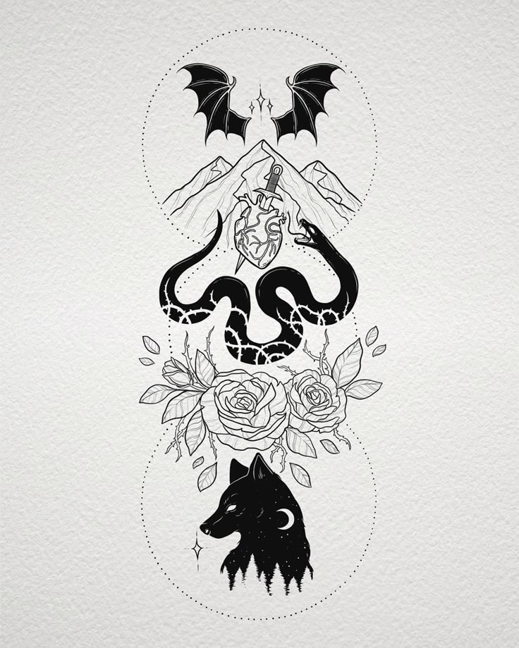 ACOTAR tattoo design 🌙✨
