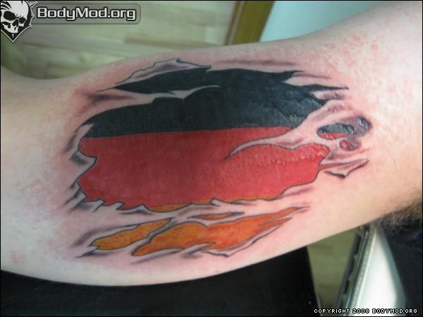 German Flag Tattoo