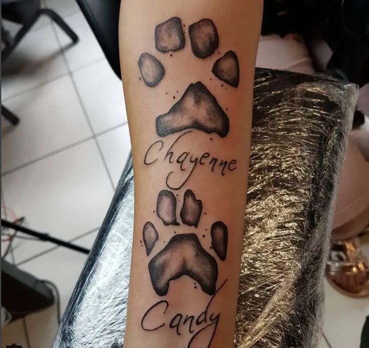 70+ Best Paw Print Tattoo Ideas for Dog Lovers - The Paws
