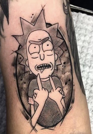 Best 40 Rick and Morty Tattoo Designs and Ideas - NSF News and Magazine