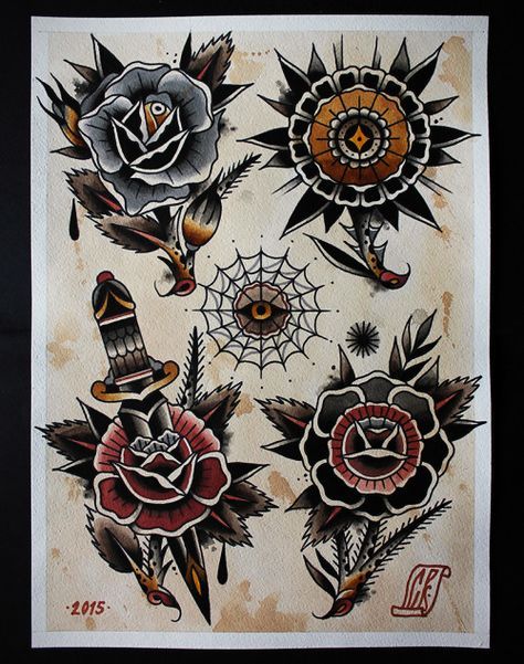 small traditional english tattoos - Google Search