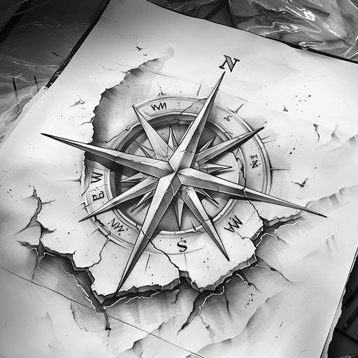 Compass Rose Master Tattoo Designs