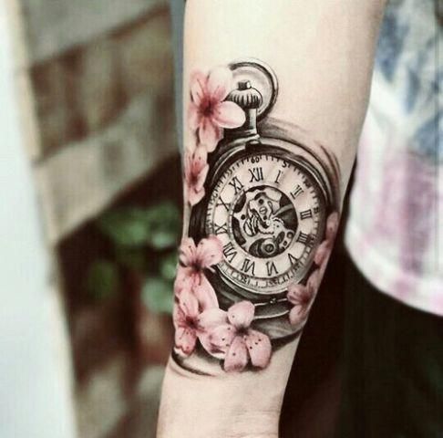 22 Cute Clock Tattoo Ideas For Women | Beauty | Tattoo designs for women,  Tattoos for