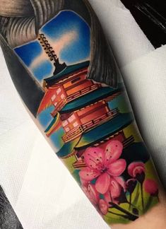 59 Pagoda Tattoo's ideas | temple tattoo, japanese tattoo, japanese tattoo designs