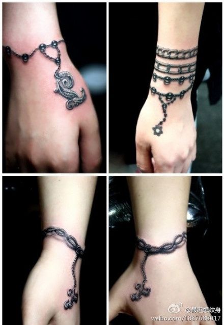 charm bracelet tattoo with names - Google Search | Wrist bracelet tattoo, Bracelet  tattoos with names, Cool wrist tattoos