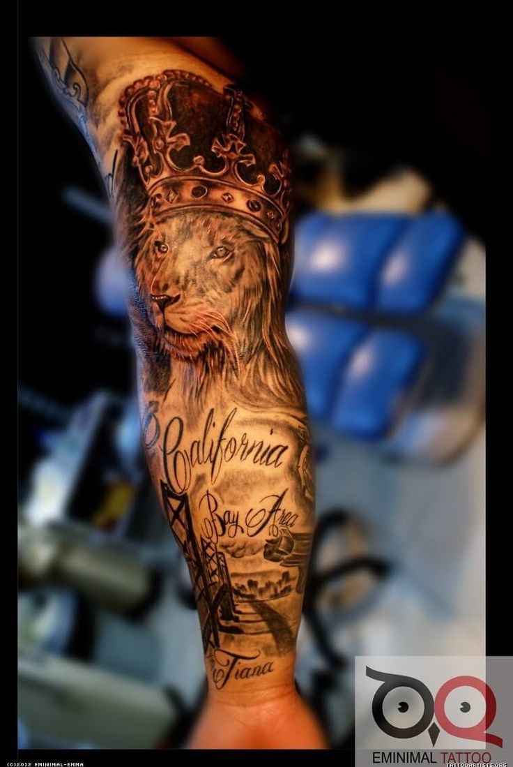 12+ Cool Lion King Tattoo Ideas - Sleeve Tattoo Designs