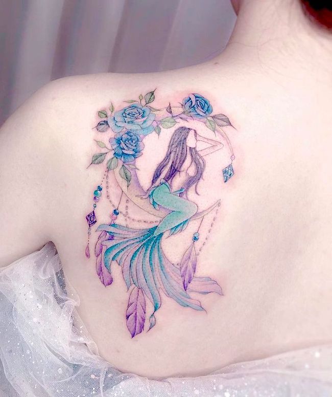 39 Captivating Mermaid Tattoos To Fall In Love With - Our Mindful Life