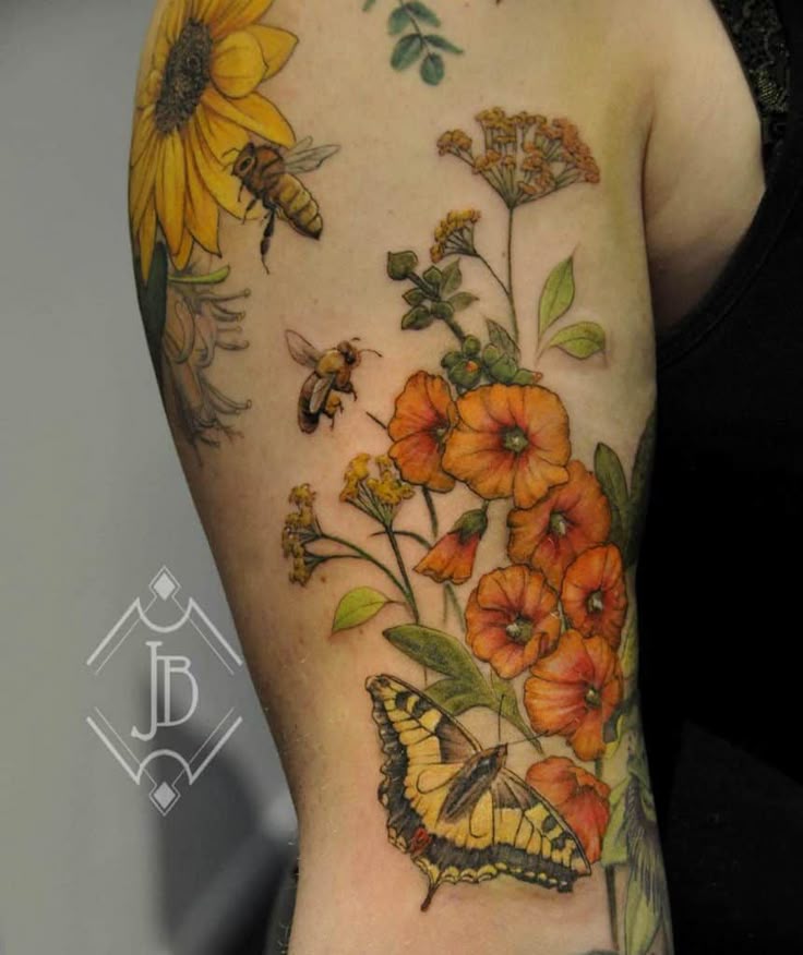 50 Coolest Wildflower Tattoo Ideas