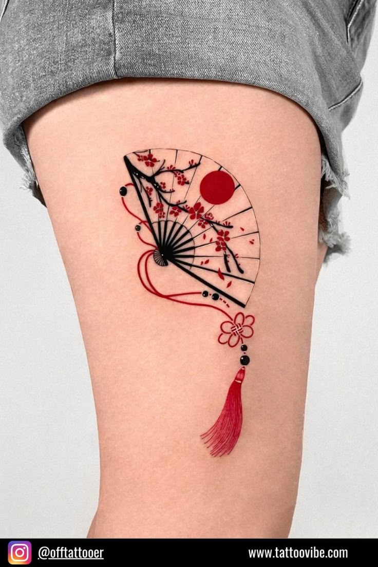 Unique designs of cherry blossom tattoos