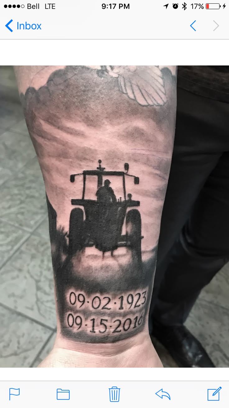 Tractor tattoo