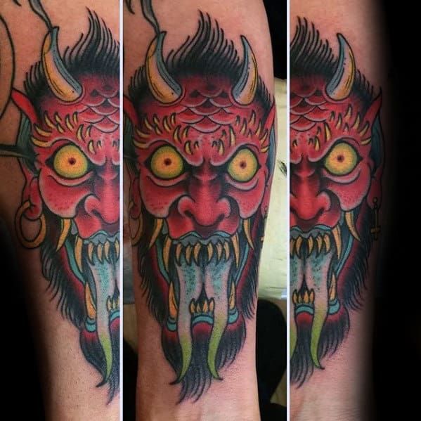 50 Traditional Devil Tattoo Designs for Men