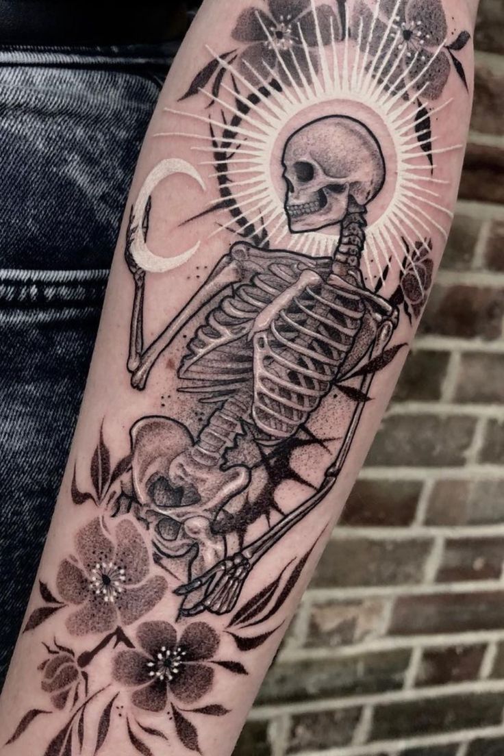 Skull Halloween Tattoo