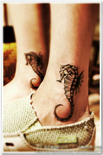 Seahorse tattoo designs