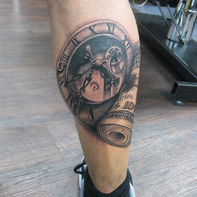 55 Unique Money Tattoo Designs - Key to Getting Everything Check more at  http://tattoo-journal.com/20-unique-money-tattoos/