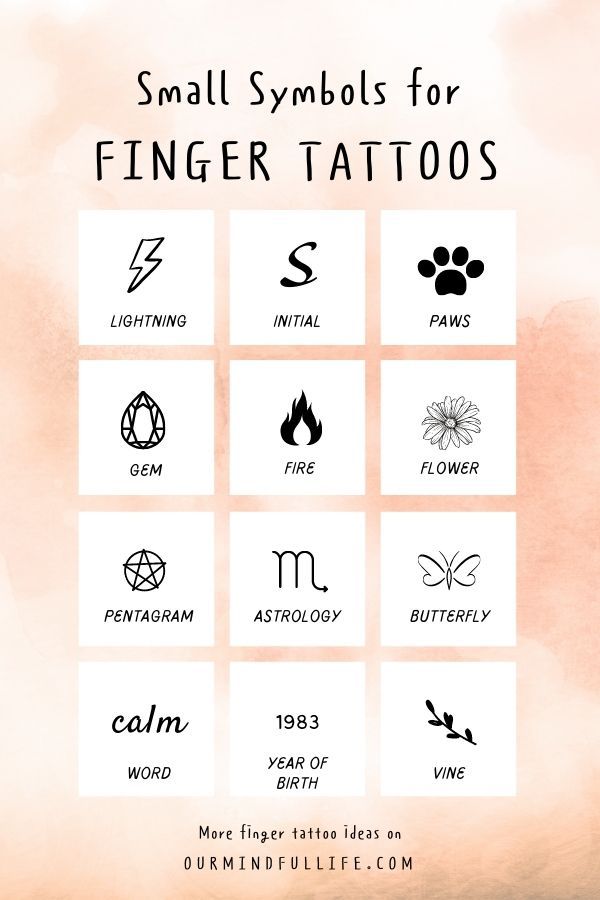 72 Unique Small Finger Tattoos With Meaning - Our Mindful Life