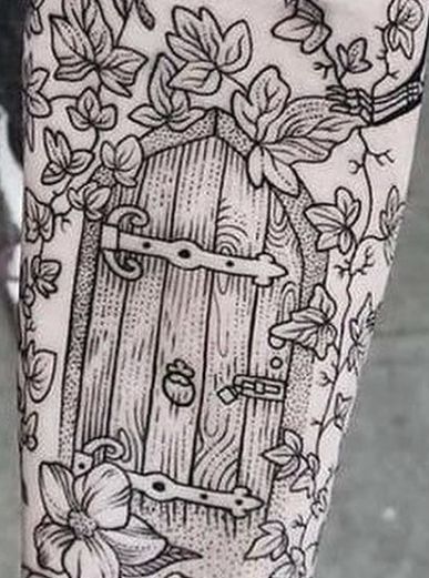 Garden door tattoo