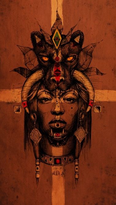 Pin by ĀyÅnnÄ on Dope black art | Black art tattoo, African warrior tattoos,  African tattoo