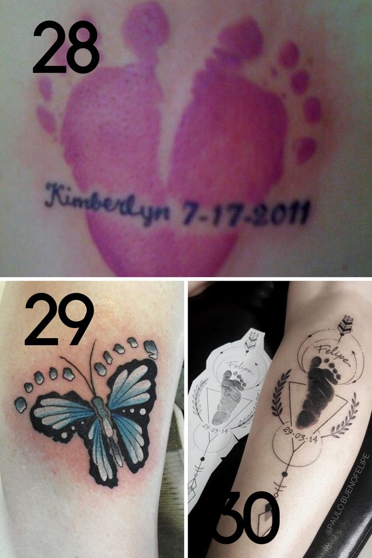 34 Sweet Baby Feet Tattoo Ideas