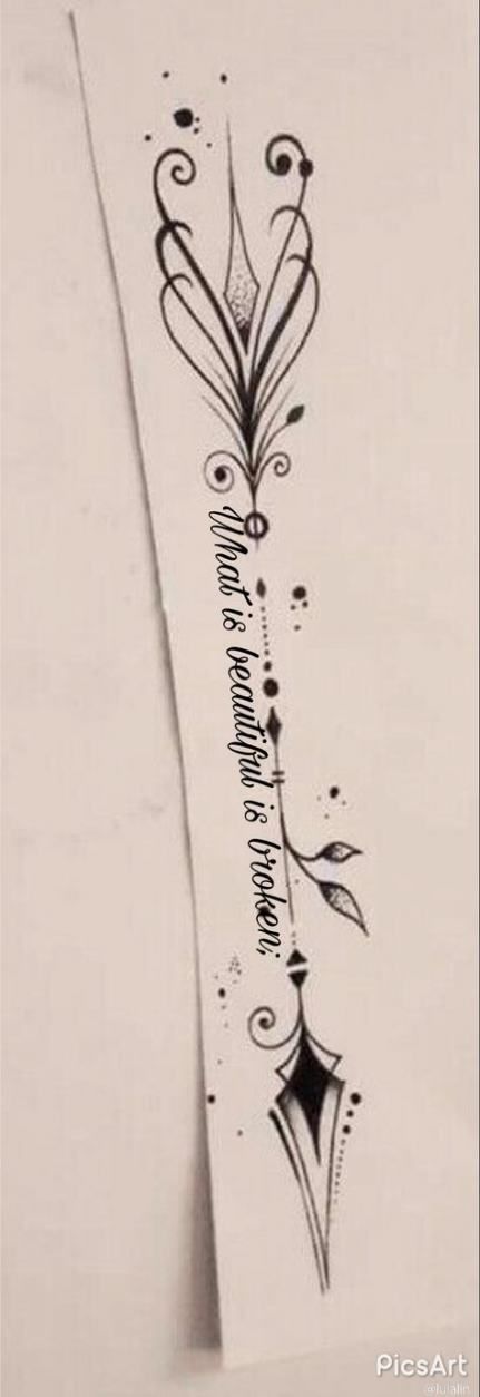 Broken tattoo