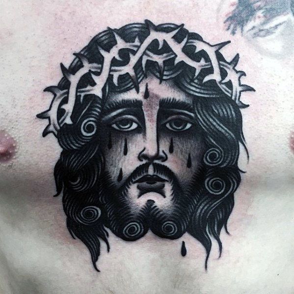 50 Traditional Jesus Tattoo Designs for Men