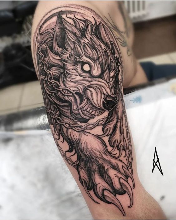 50+ Brave Fenrir Tattoo Ideas