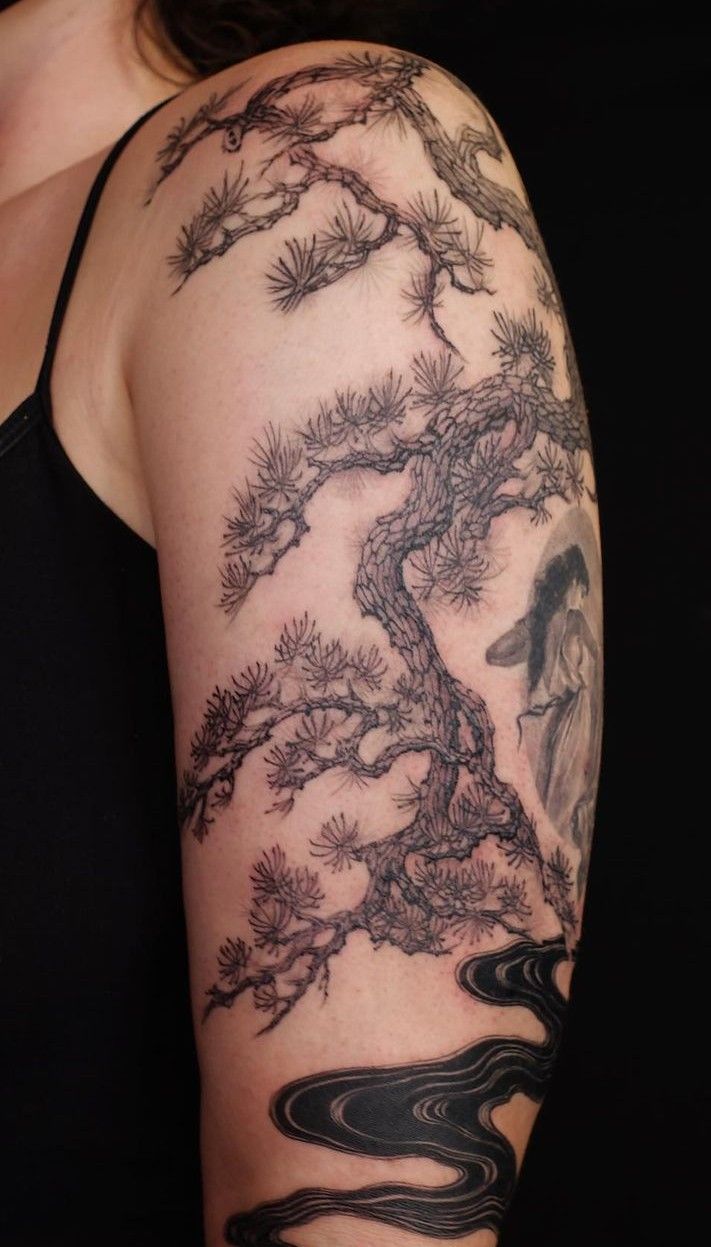 Pin by Chloe on Skin in 2025 | Tree tattoo, Tree tattoo designs, Bonsai  tree tattoos