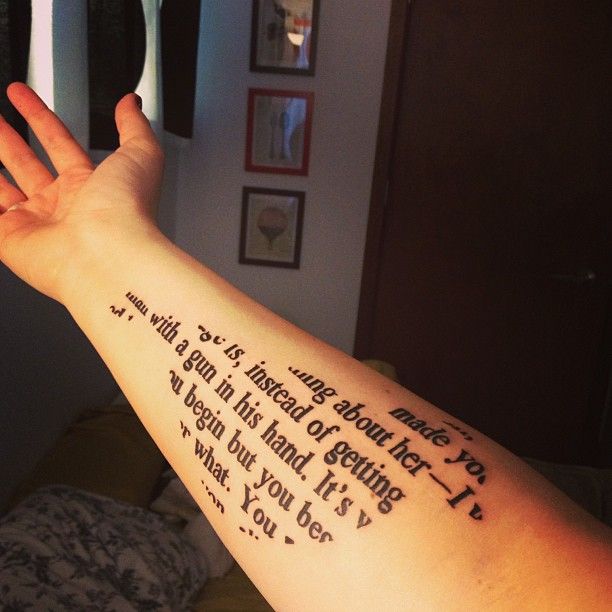 Cool To Kill a Mockingbird tattoo.
