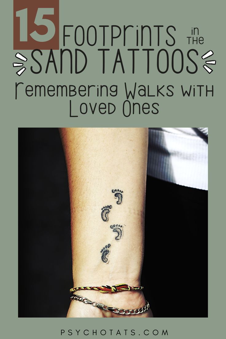 Leaving A Mark: Footprints In The Sand Tattoo Designs