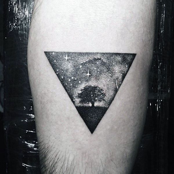 87 Terrific Triangle Tattoo Designs