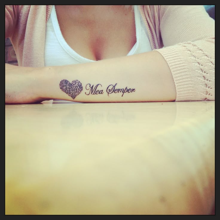 My Always & Colbie's fingerprint ❤