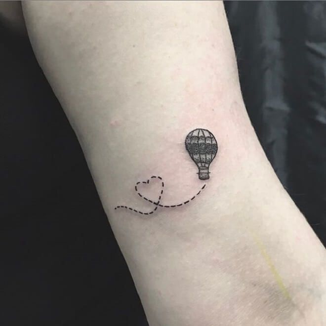 Google Image Result for https://tattoodi.com/wp-content/uploads/2019/05/ Small-Hot-Air-Balloon-Tattoo.j… | Hot air balloon tattoo, Air balloon tattoo,  Balloon tattoo