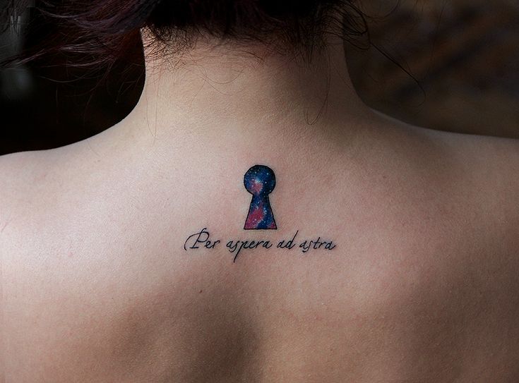 Per aspera ad astra by MysterariumTattoo "Through difficulties to the start" | Keyhole tattoo, Tattoos, Tiny