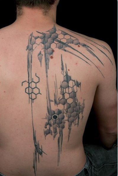 80 Honeycomb Tattoo Designs for Men
