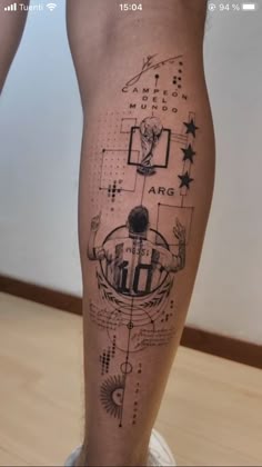 Lionel Messi Barcelona Tattoo