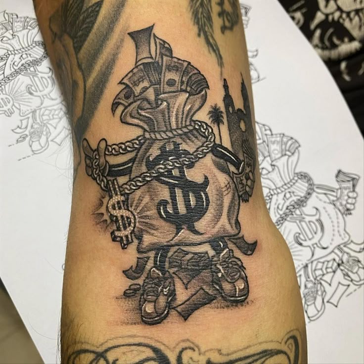 32 Trending Money Bag Tattoo Designs Ideas To Be Cool - Mycozylive.com
