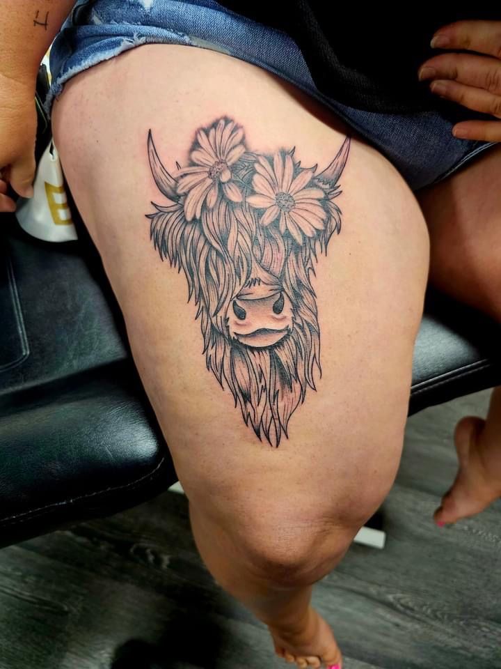 Pin by Deal's Deal's & More Deal's! on Mara in 2025 | Sleeve tattoos for  women, Cowgirl tattoos, Thigh tattoos women