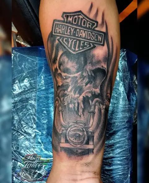 125+ Harley Davidson Tattoo Ideas That Will Get Your Motor Running