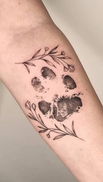 30 Paw Print Tattoos / Ideas, Designs & Pictures - Tattoo Me Now