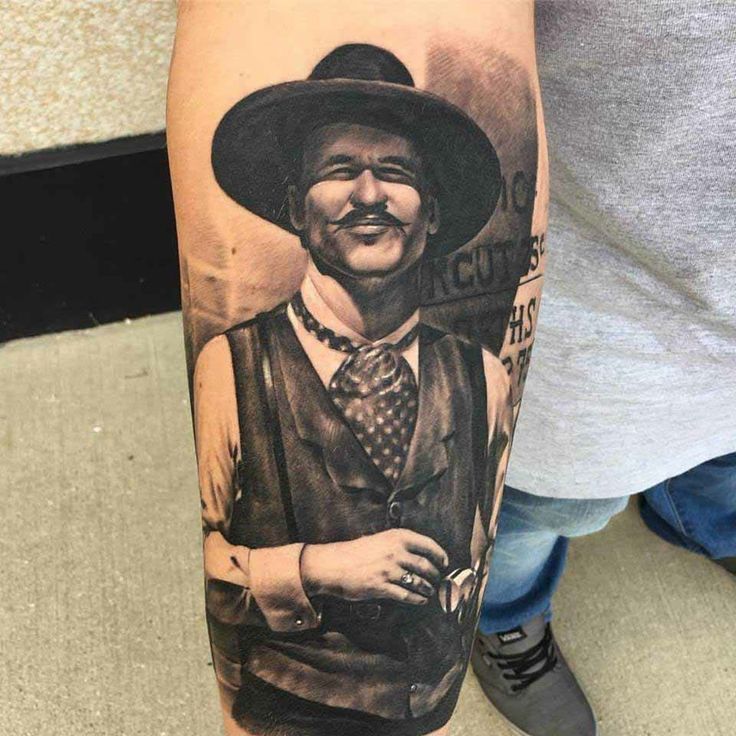 Doc Holliday Tattoo | Best sleeve tattoos, Cowboy tattoos, Tombstone tattoo