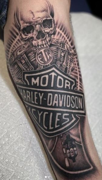 Biker Skull Tattoo Designs