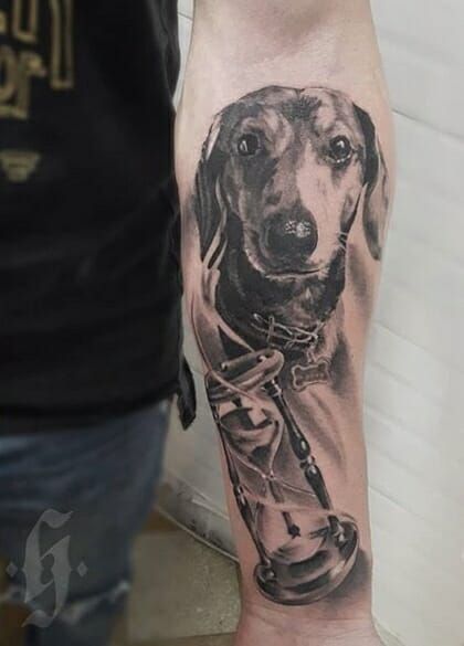 The 16 Coolest Dachshund Tattoo Design Ideas