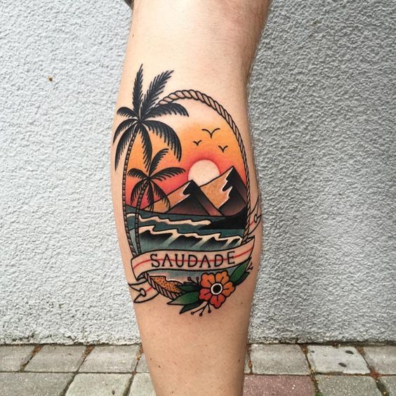 10+ Sunset Tattoo Designs, Ideas