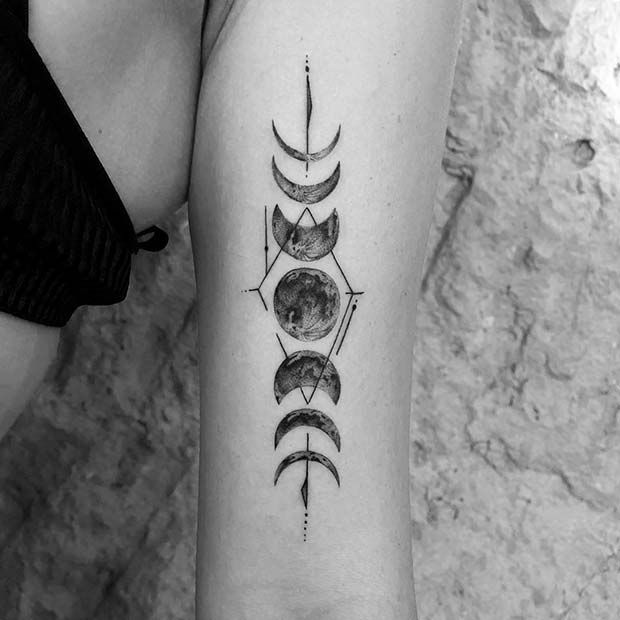 41 Moon Phases Tattoo Ideas to Inspire You