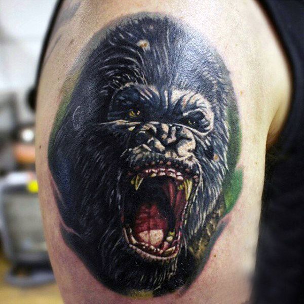 100 Gorilla Tattoo Designs for Men