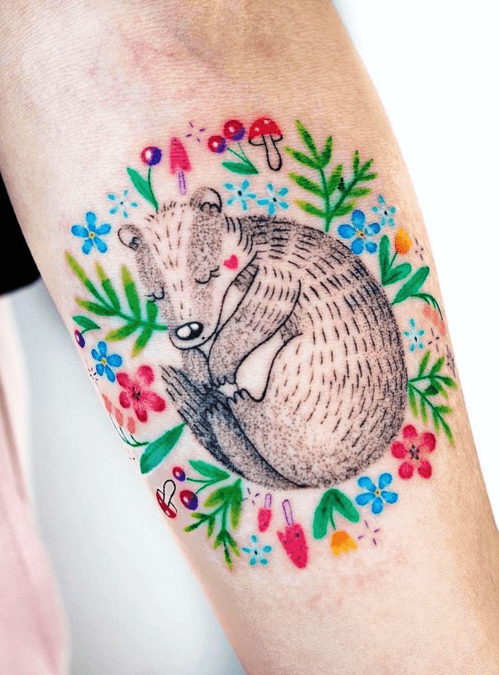 Badger Tattoo Design Ideas Images